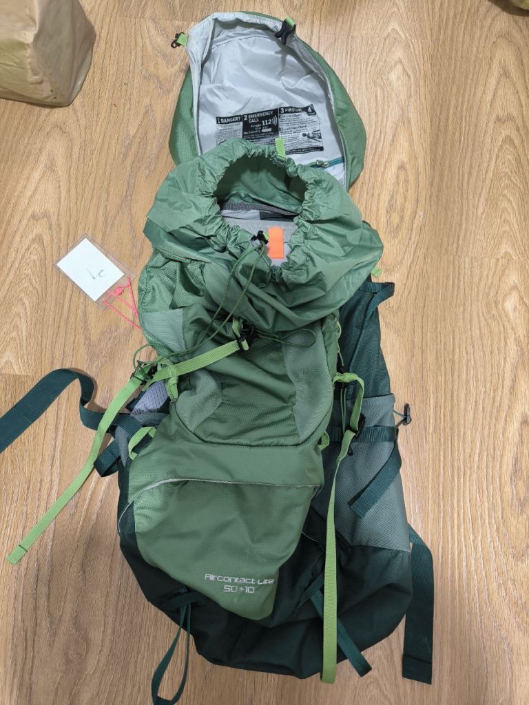 کوله پشتی کوهنوردی دیوتر deuter aircontact lite 50+10